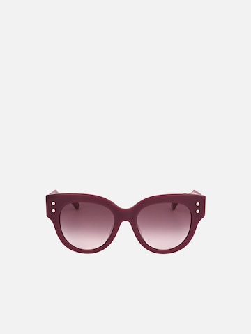 Lunettes de soleil Carolina Herrera en violet : devant