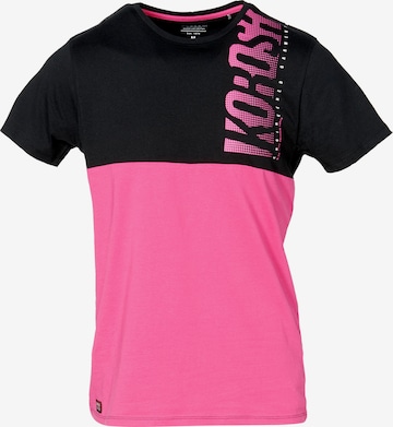 T-Shirt KOROSHI en rose : devant