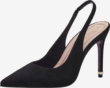 TAMARIS Slingback Pumps in Black: front