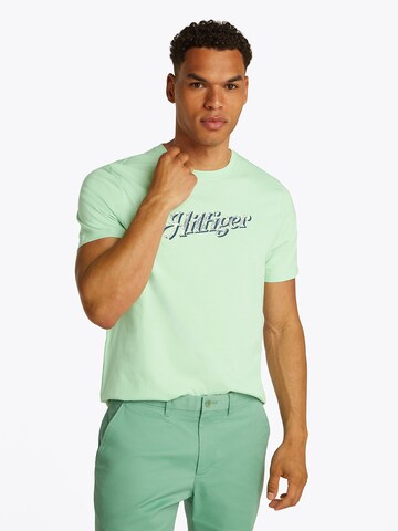 T-Shirt 'SUMMER' TOMMY HILFIGER en vert : devant