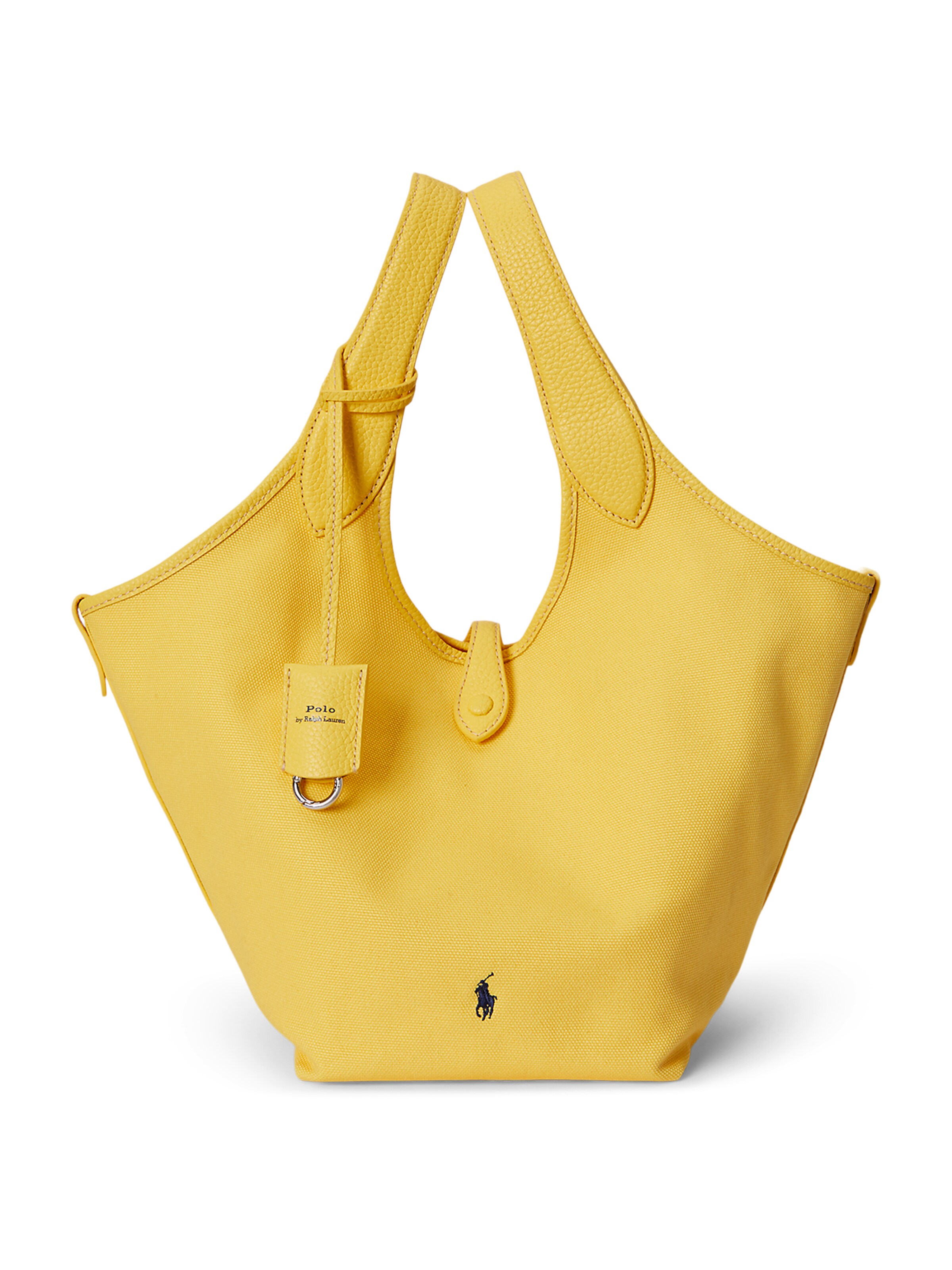 Shopper di Polo Ralph Lauren in giallo: frontale