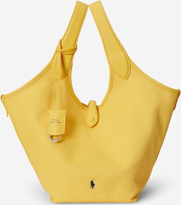 Shopper di Polo Ralph Lauren in giallo: frontale