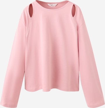 MANGO KIDS Shirt in Roze: voorkant