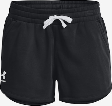 UNDER ARMOUR Sports trousers 'Rival' in Black: front