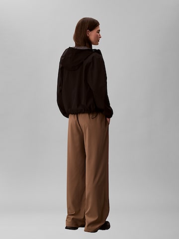 Calvin Klein Wide leg Broek 'Commuter' in Bruin