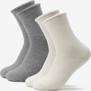 Occulto Socks 'Elsa' in Grey: front