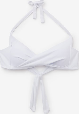 CALZEDONIA Bikini Top 'Premium Fit' in White: front