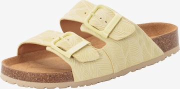 Mule Tamaris en jaune : devant