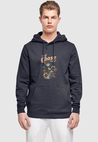 ABSOLUTE CULT Sweatshirt 'Tom and Jerry - The Chase Is On' in Blauw: voorkant