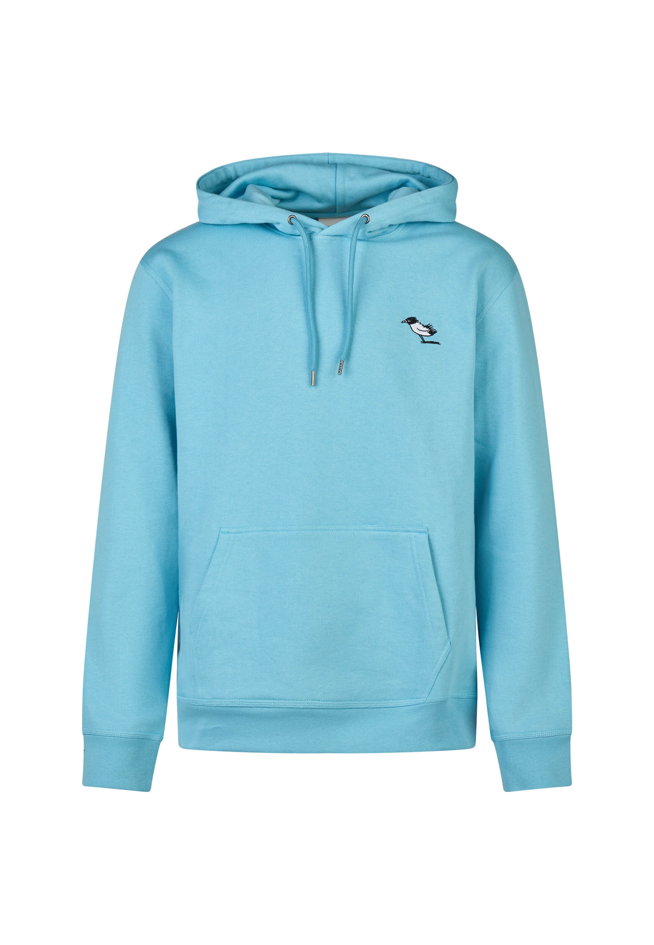 Cleptomanicx Sweatshirt 'Classic Hooded Storm Gull' in Blue: front