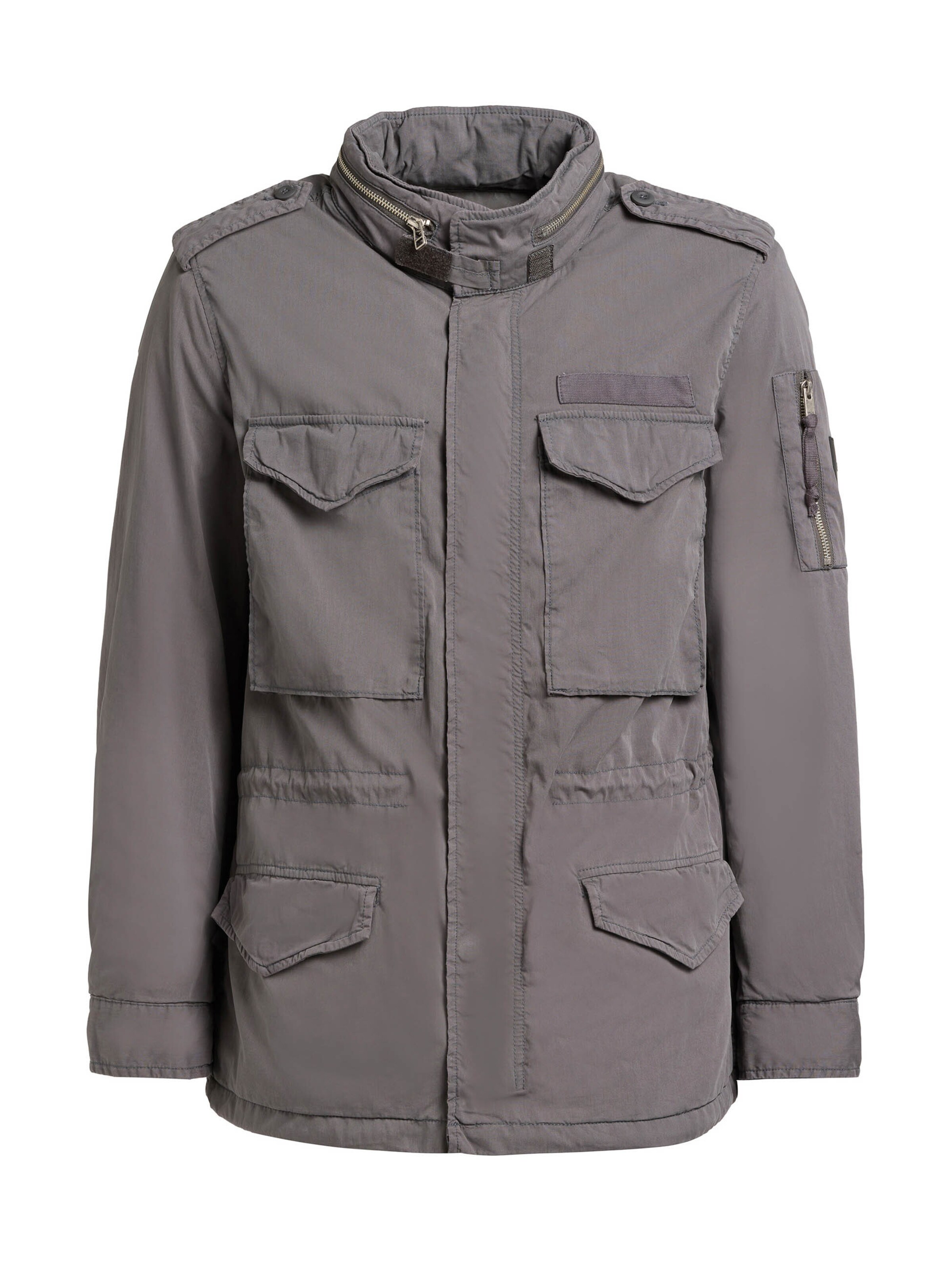 Veste mi-saison 'Ovin' khujo en gris : devant