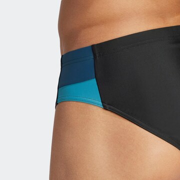 ADIDAS PERFORMANCE Athletic Swim Trunks in Black