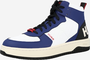 HUGO Red Sneakers high 'Kilian Hito'' i blå: forside