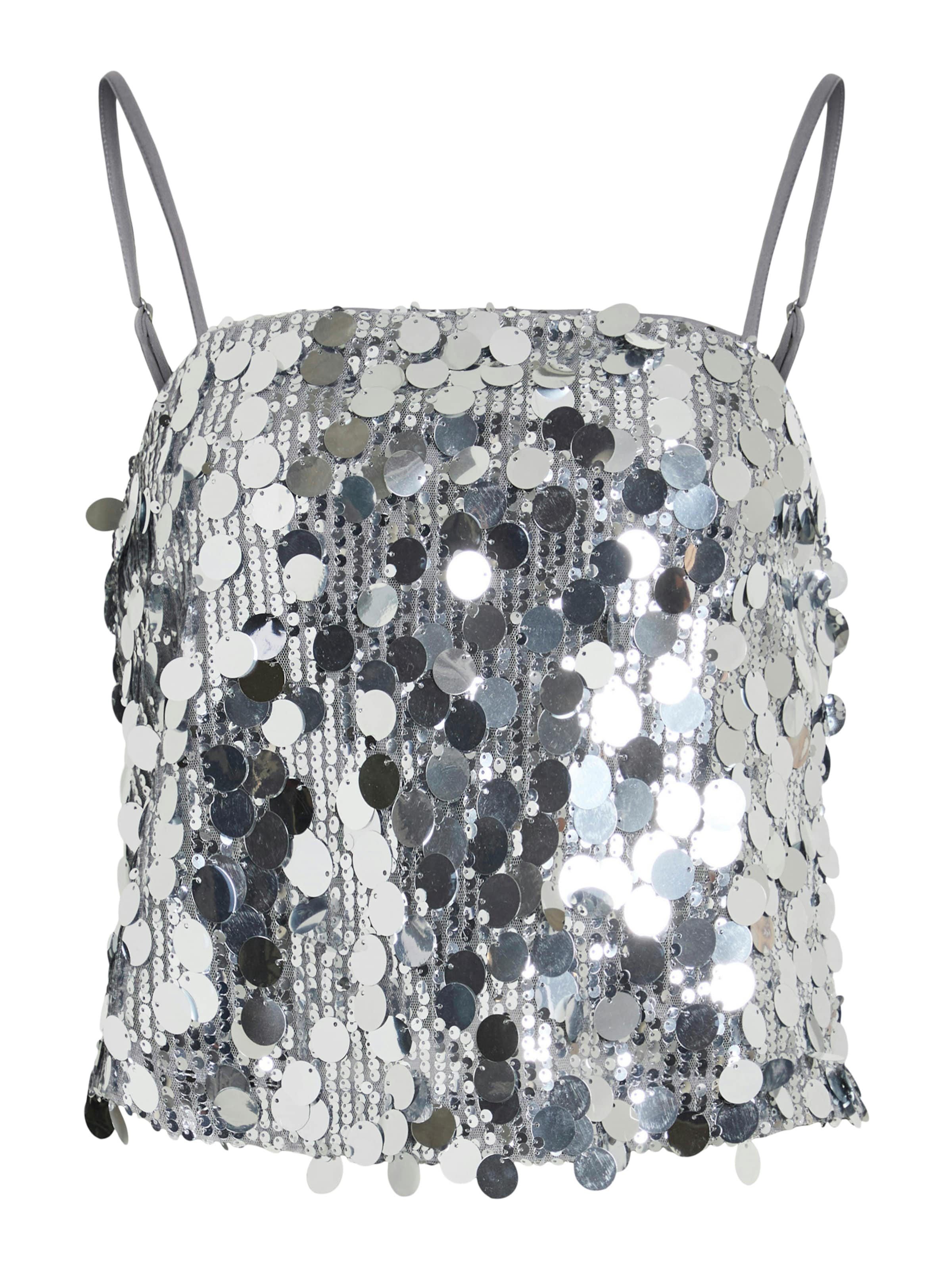 VILA Top 'VICHAYA' in Silver: front