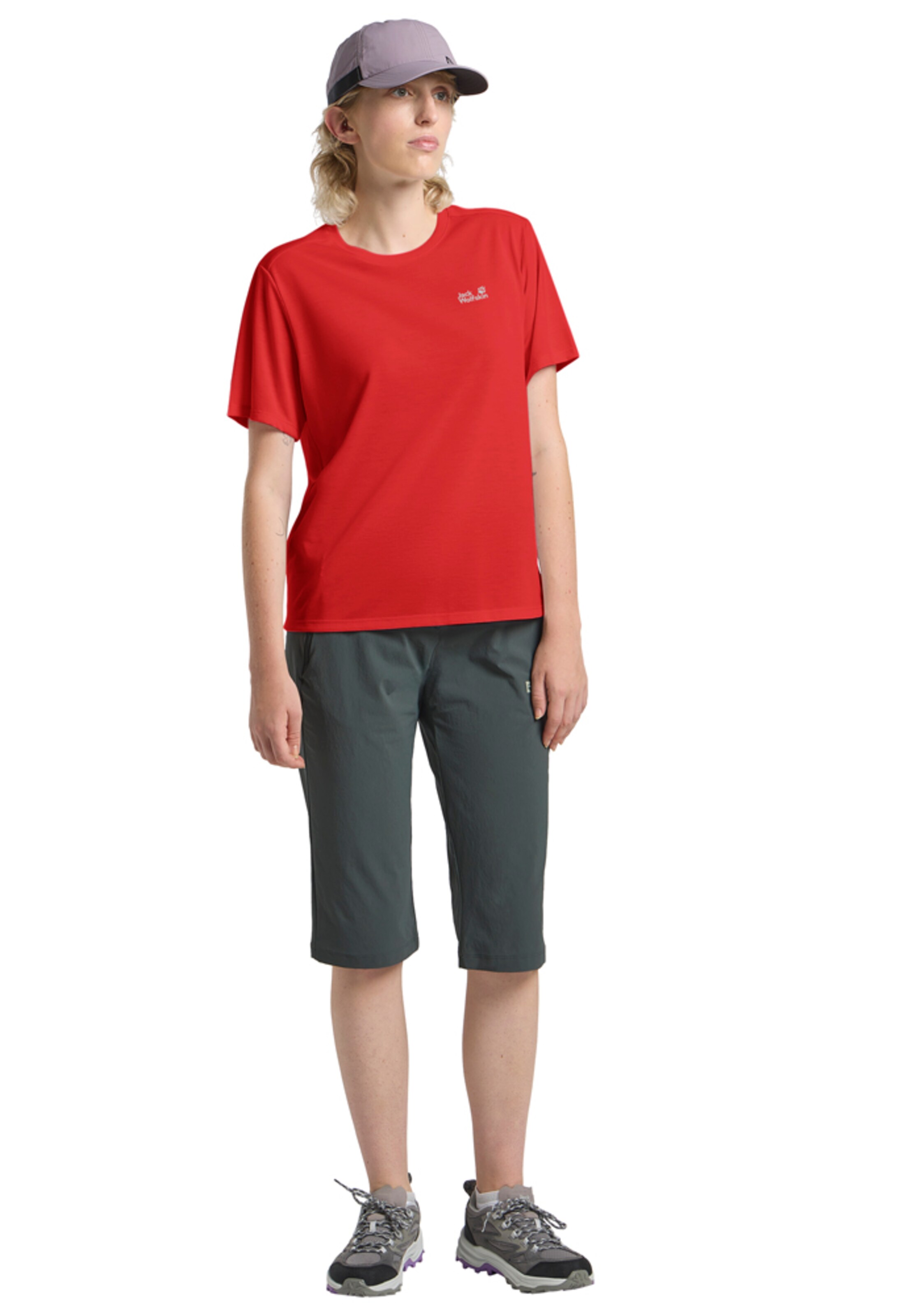 JACK WOLFSKIN Performance Shirt in Red