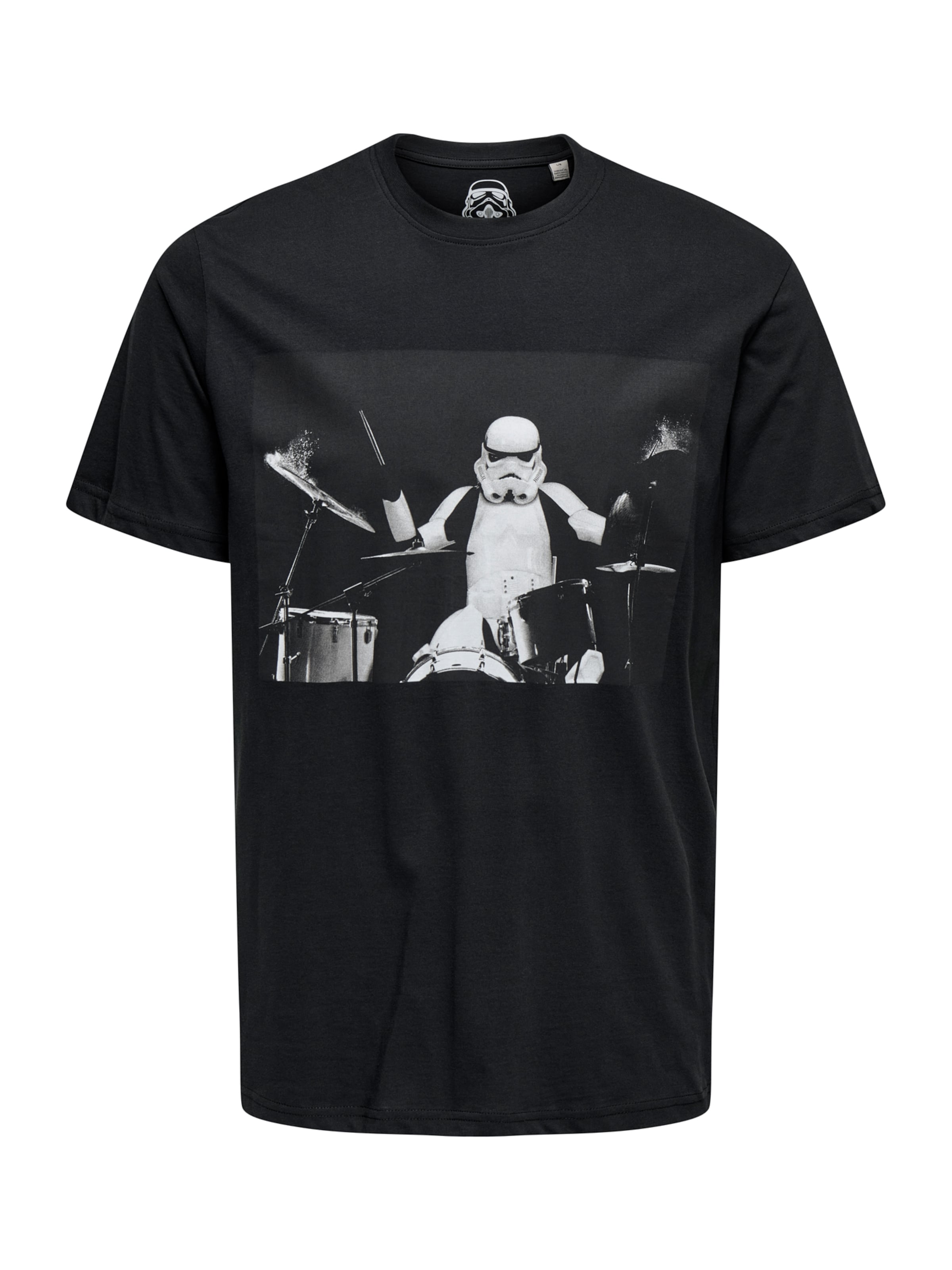 Only & Sons Футболка 'ONSSTORMTROOPER' в Черный: спереди
