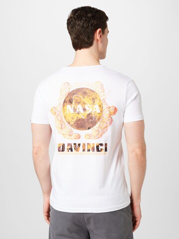 T-Shirt 'NASA Davinci' ALPHA INDUSTRIES en blanc