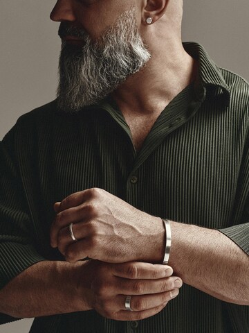 REYTEL - Pendientes 'HEXAGON' en plata