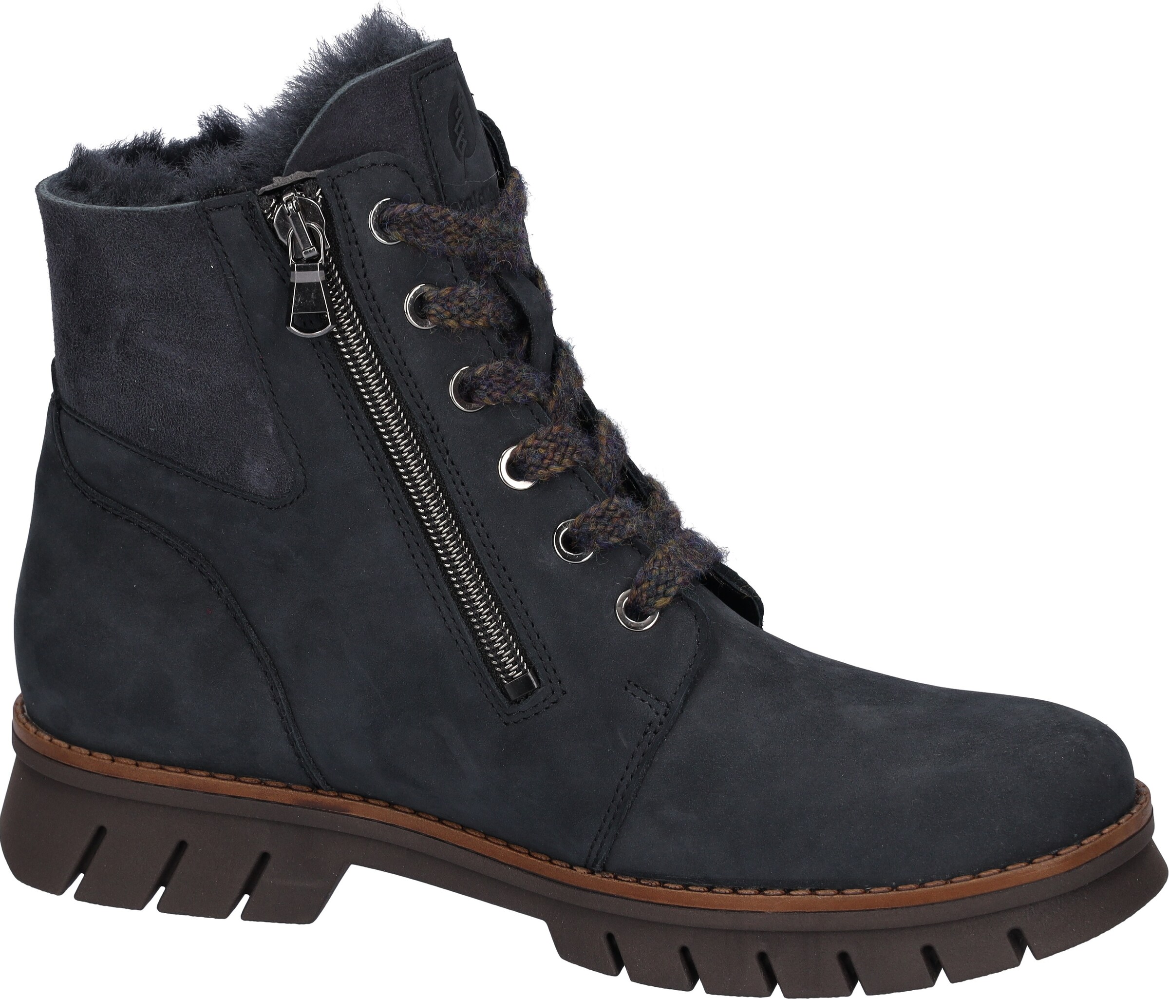WALDLÄUFER Schnürstiefelette in Blau