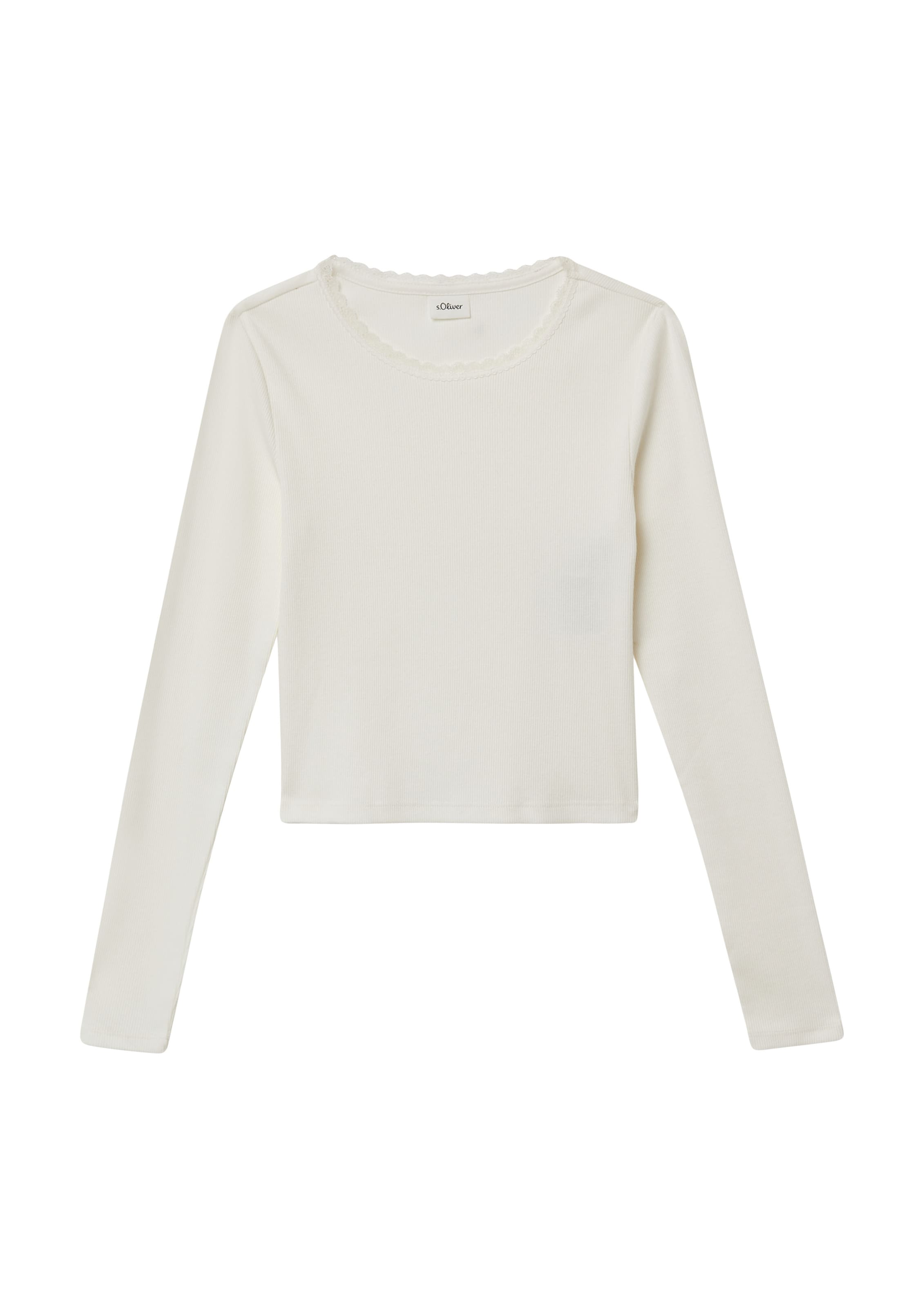 s.Oliver T-Shirt en blanc, Vue avec produit