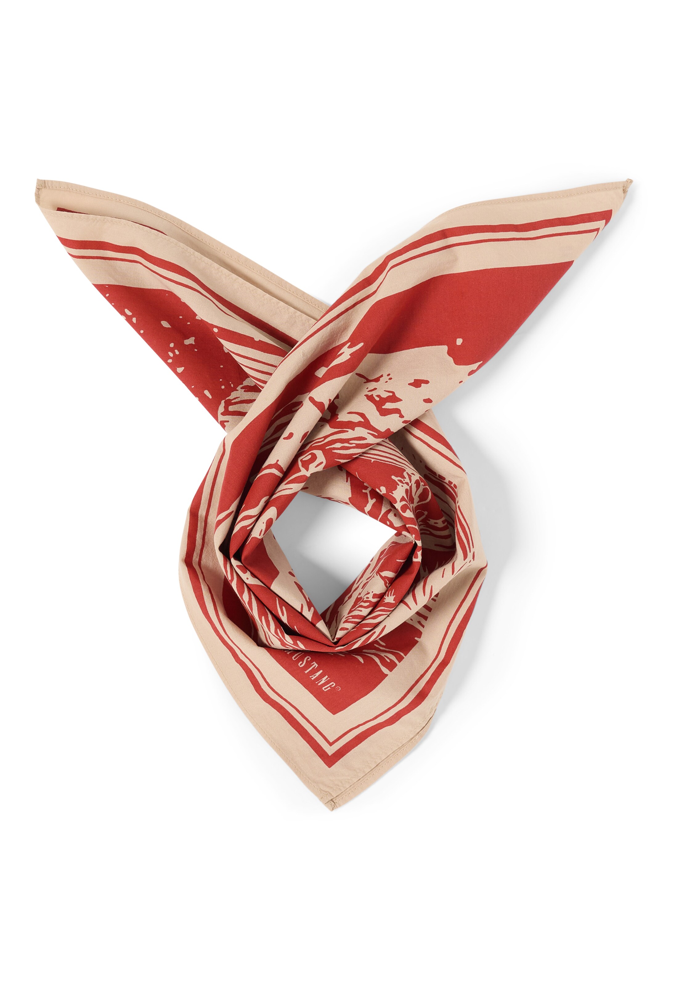 MUSTANG Schal 'Style Sunrise Bandana' in Braun