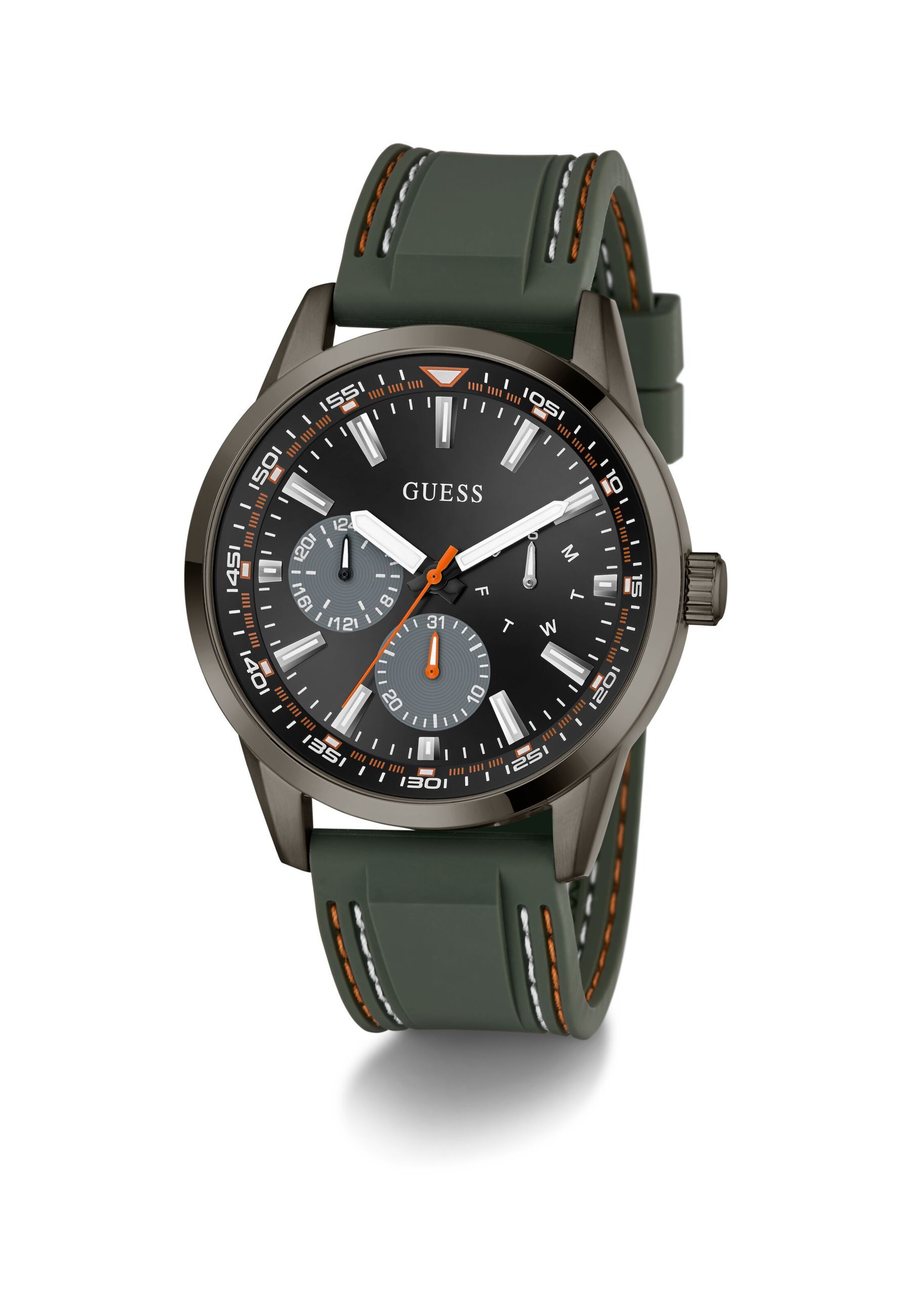 Montre à affichage analogique 'PEAK' GUESS en vert : devant