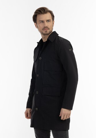 DreiMaster Vintage Between-Seasons Coat in Black