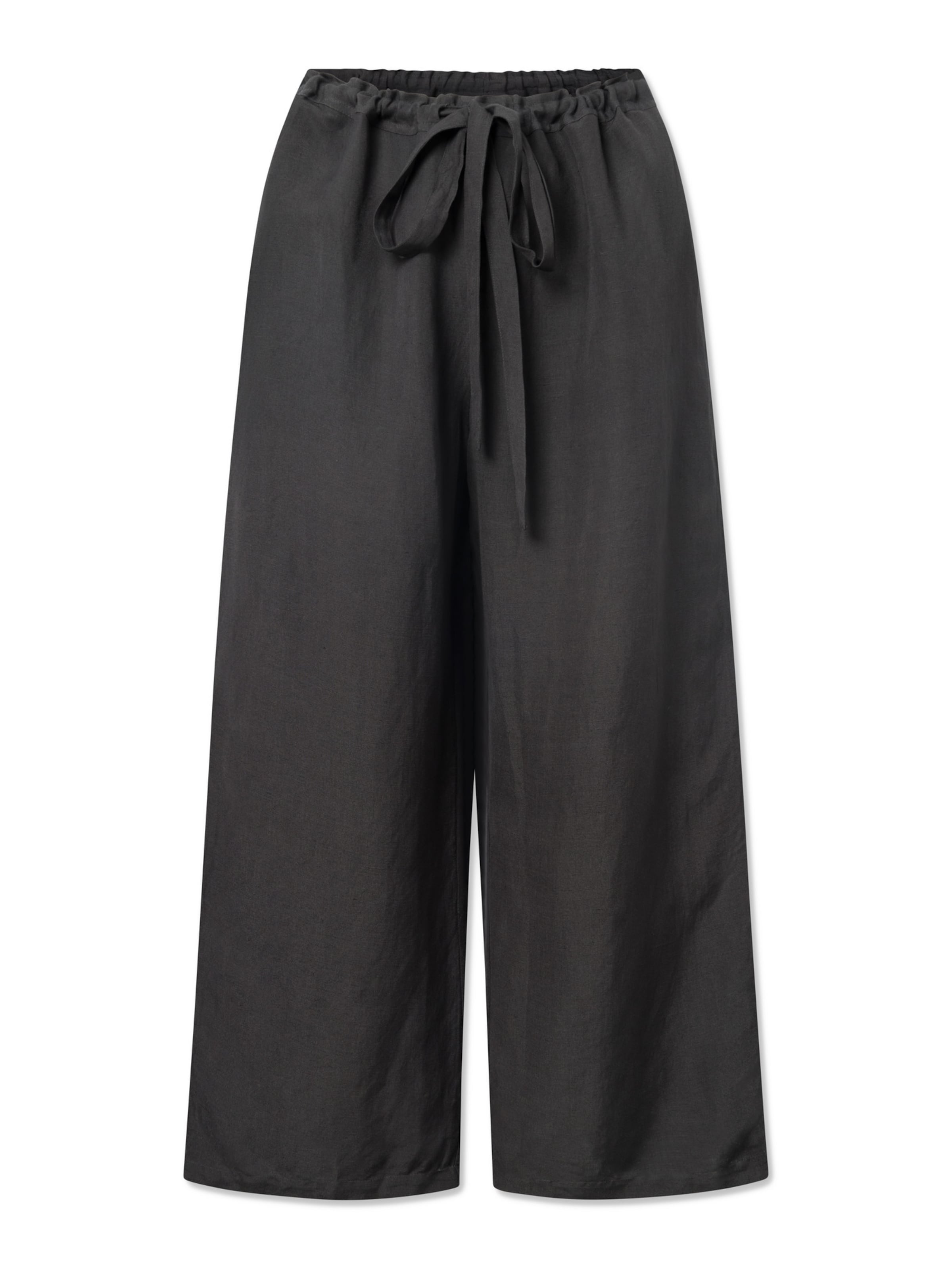 STUDIO FEDER Wide leg Broek in Zwart: voorkant