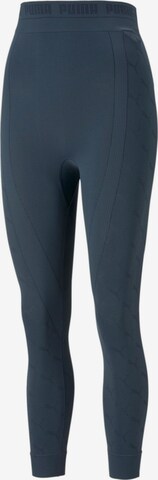 Skinny Pantalon de sport PUMA en bleu : devant