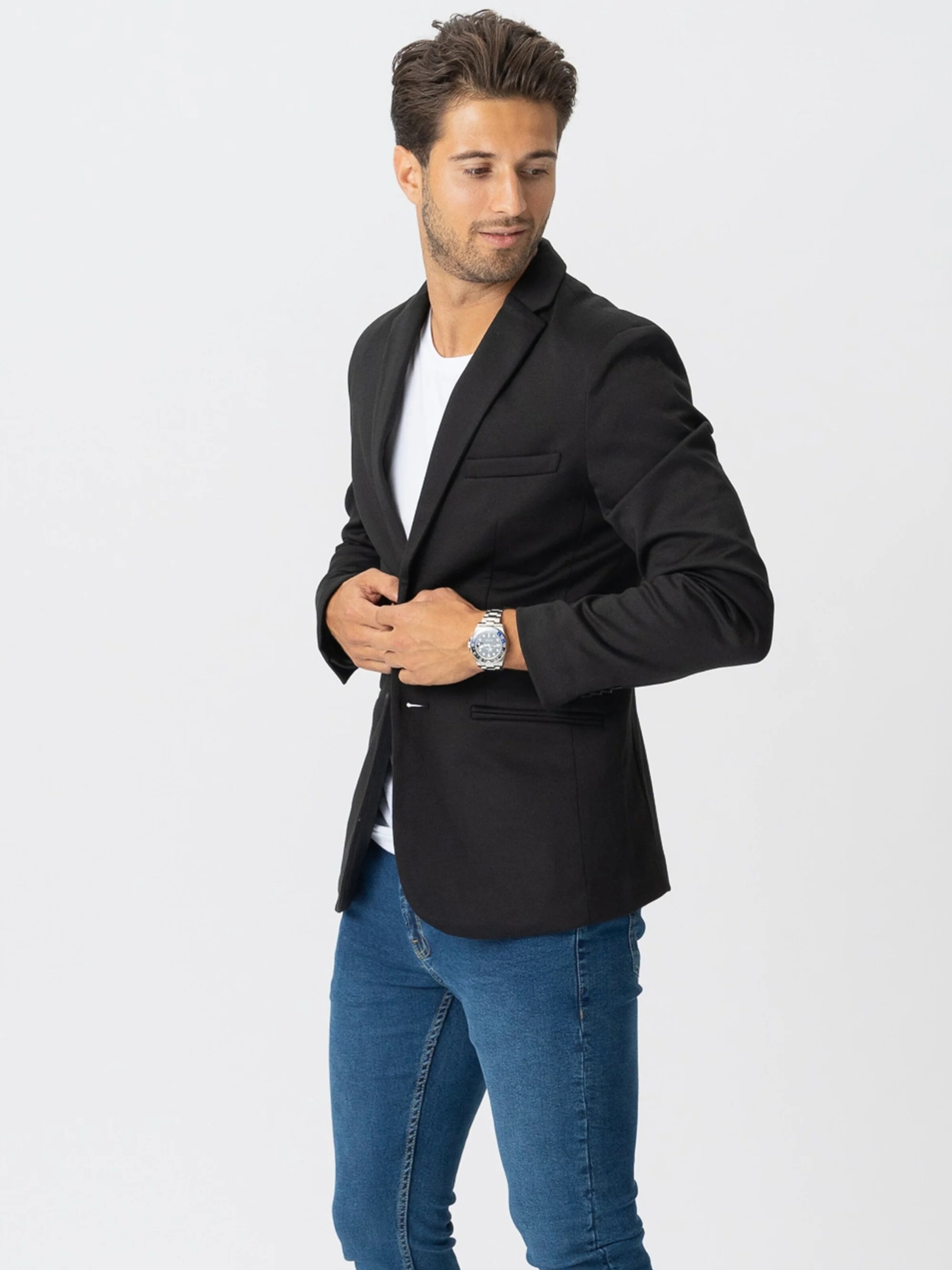 Regular fit Giacca business da completo ' The Original ' di TEESHOPPEN in nero