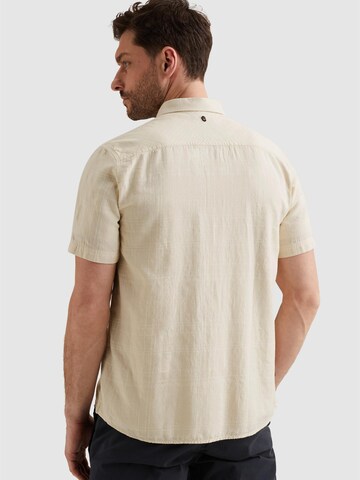 Regular fit Camicia 'Shirt with short sleeves and check texture' di PME Legend in beige
