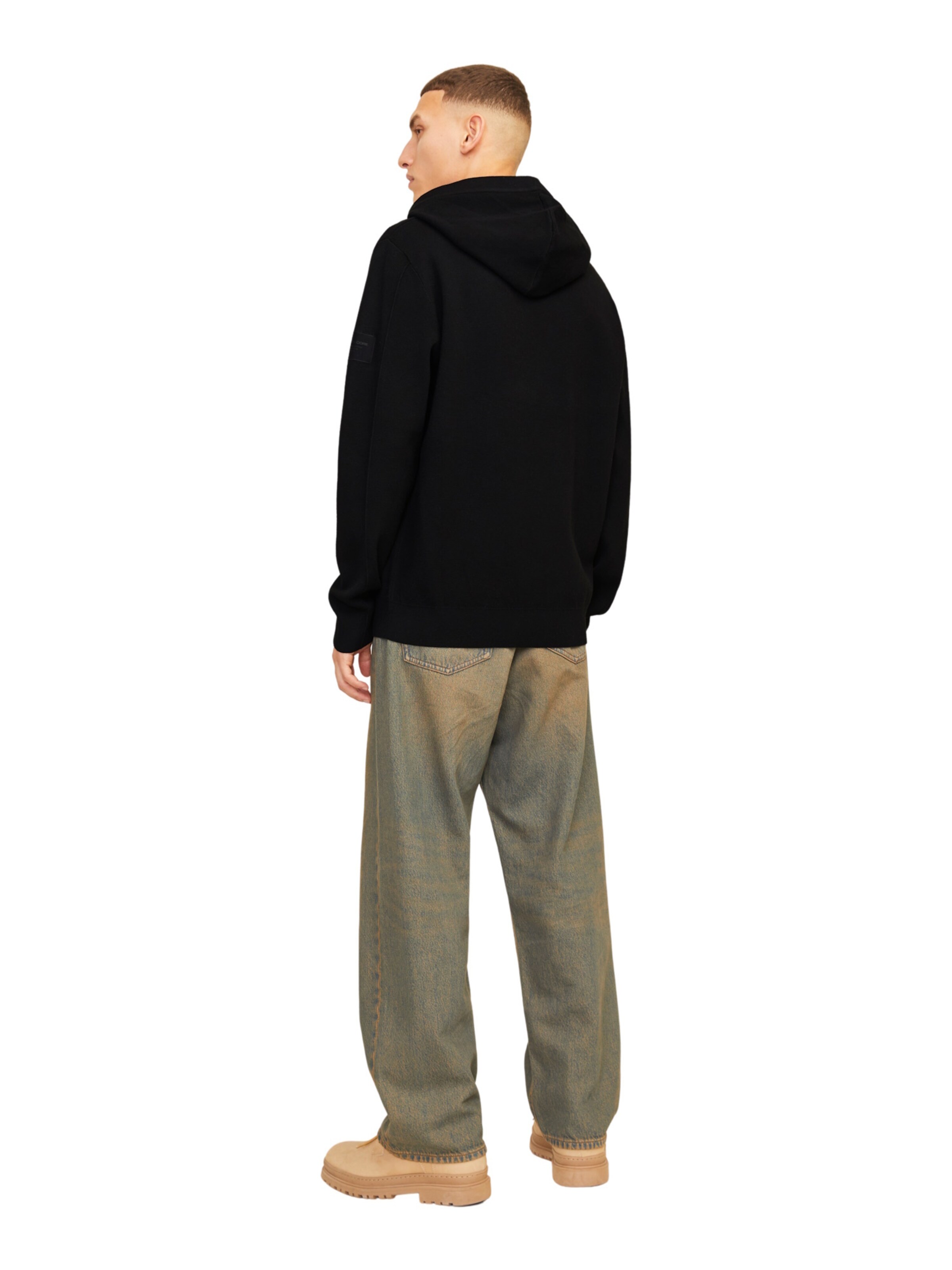 JACK & JONES Svetr 'JCOAero' – černá