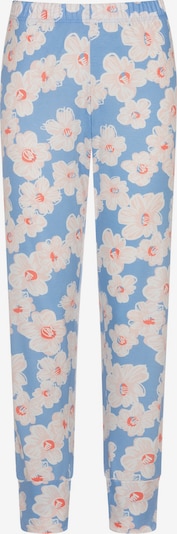 Mey Pantalon de pyjama 'Caja' en bleu / saumon / rose / blanc, Vue avec produit