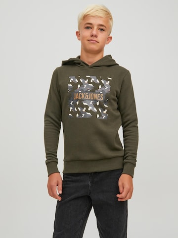 Jack & Jones Junior Mikina – zelená: přední strana