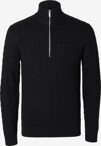 SELECTED HOMME Pullover i sort: forside