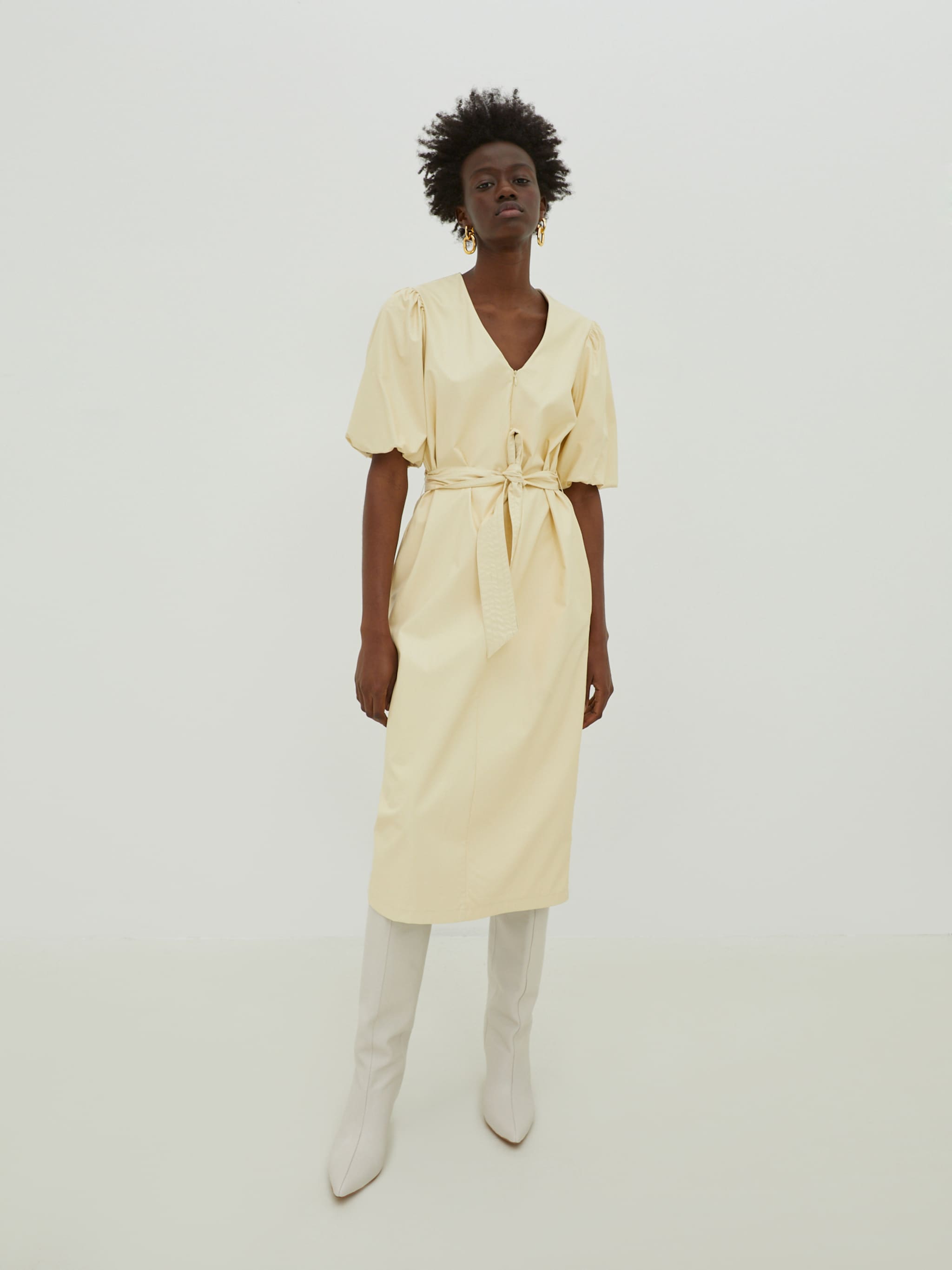 EDITED Producten Jurk 'Faith' Beige