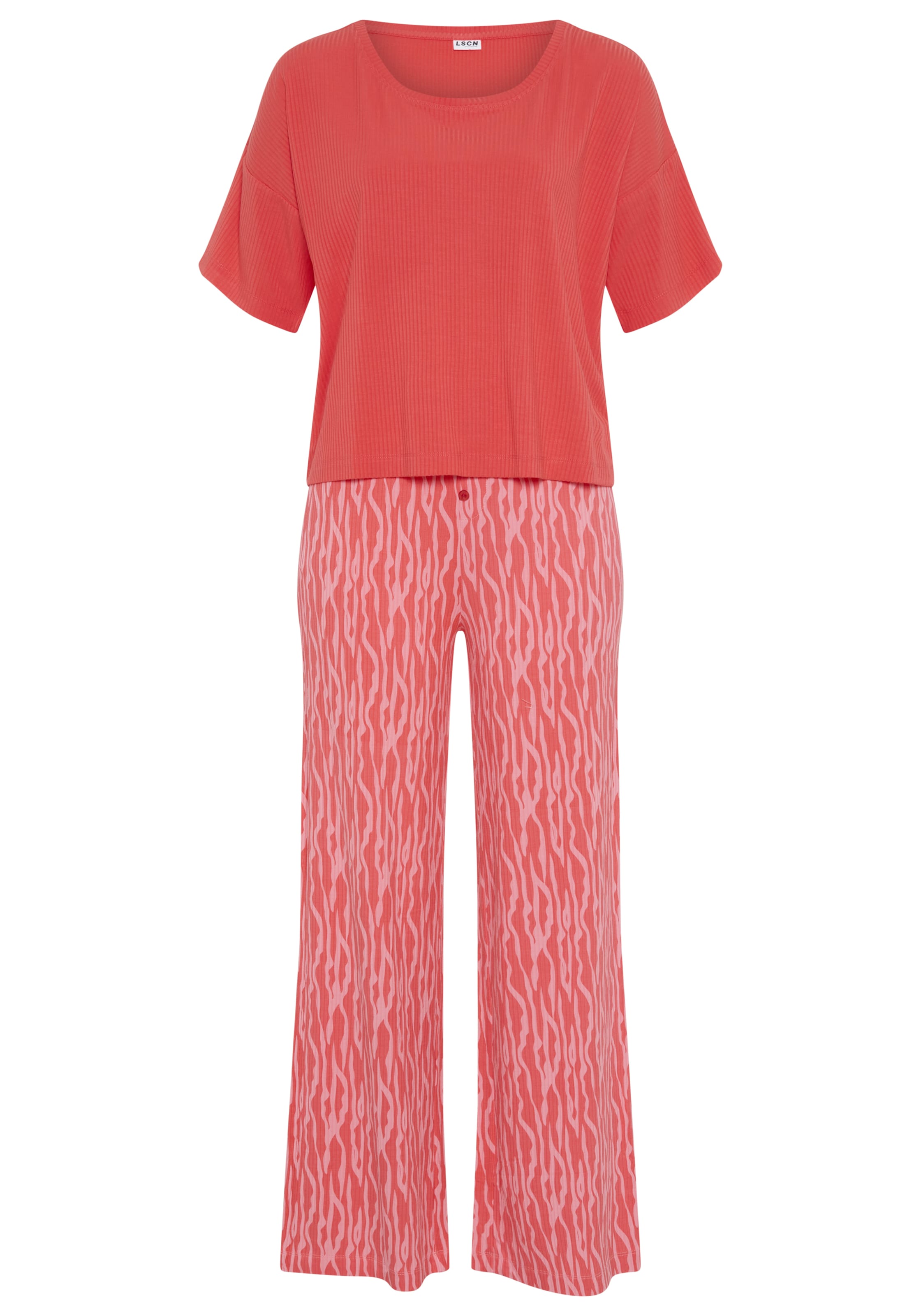 Pigiama di LSCN by LASCANA in rosso: frontale