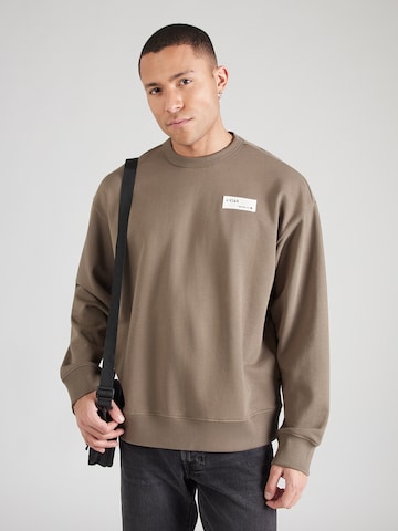 G-STAR Mikina – hnědá: přední strana