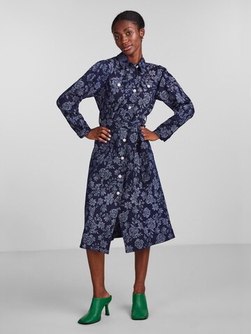 Y.A.S Shirt Dress 'DENISE' in Blue: front