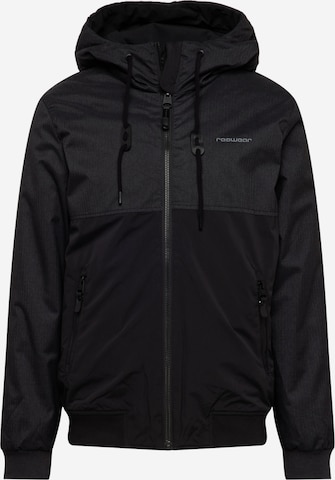 Ragwear Between-Season Jacket 'ROEN' in Black: front