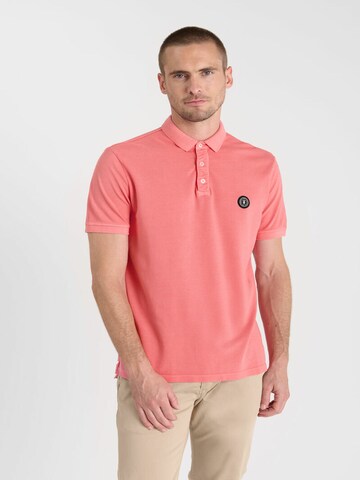 Le Temps Des Cerises Poloshirt 'Dylon' in Pink: Vorderseite