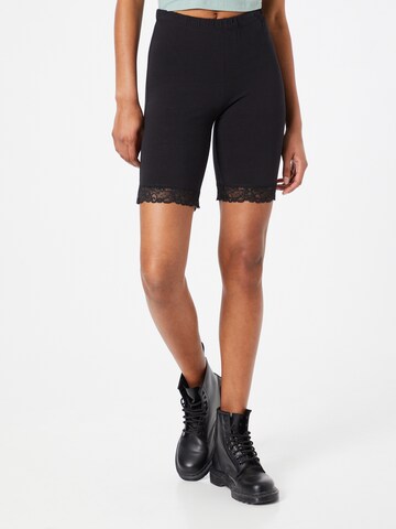 VERO MODA Skinny Broek 'Noos' in Zwart: voorkant