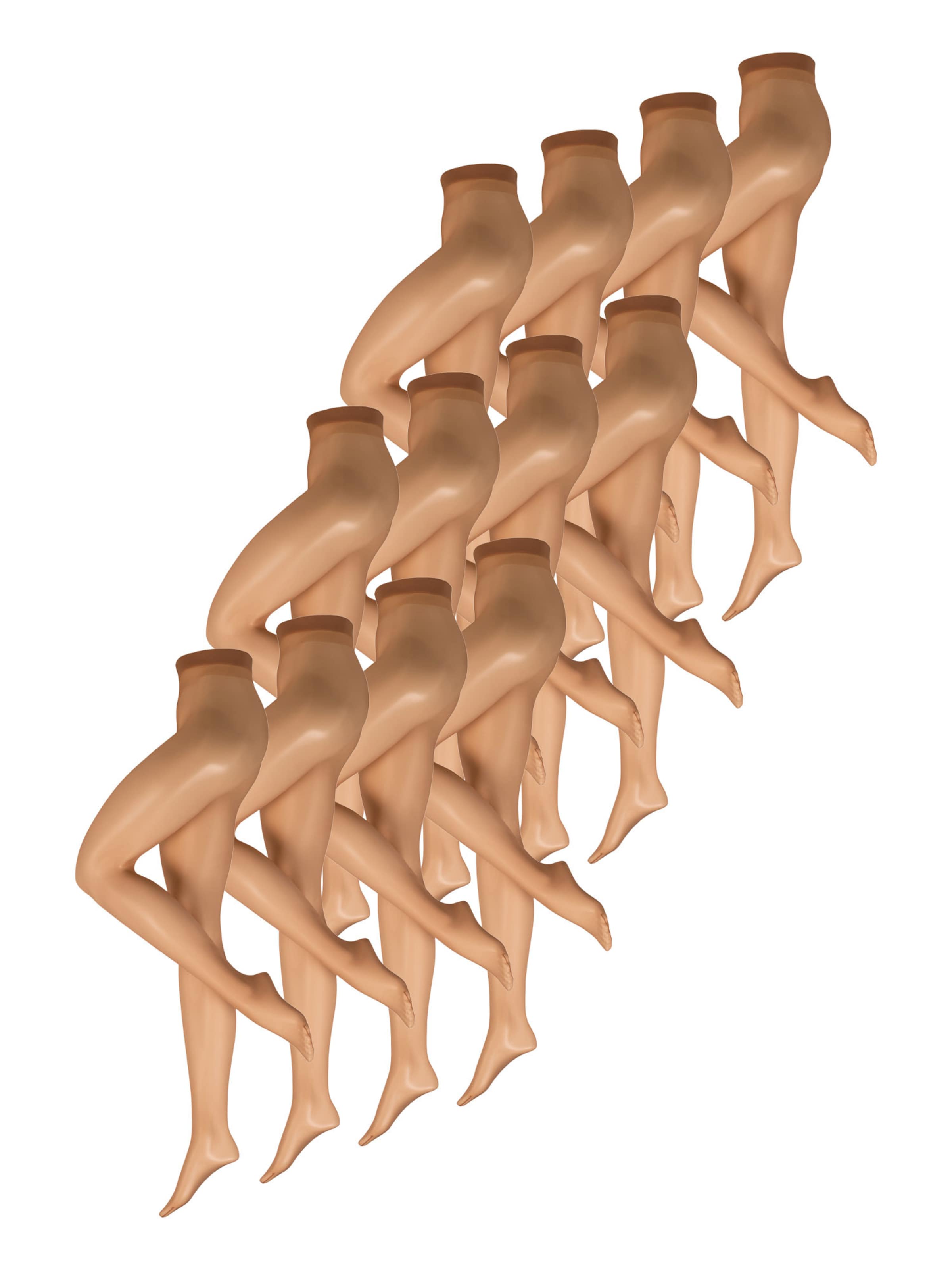 Nur Die Fine tights ' Transparent 15 DEN ' in Beige: front