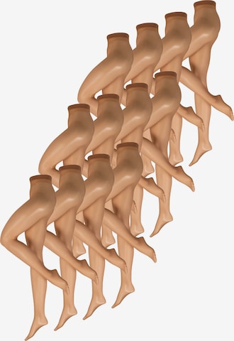 Nur Die Feinstrumpfhose ' Transparent 15 DEN ' in Beige: Vorderseite