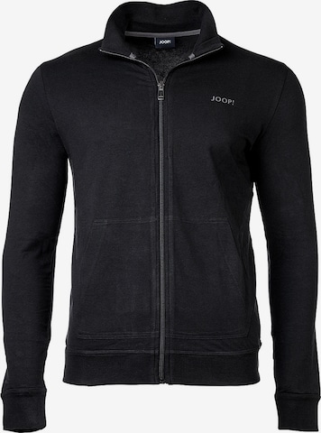 JOOP! Zip-Up Hoodie in Black: front