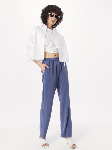 Samsøe Samsøe Loose fit Trousers 'Hoys' in Blue