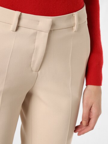 Coupe slim Pantalon à plis 'Krystal' Cambio en beige