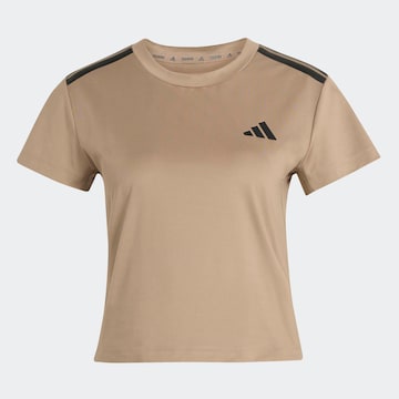 ADIDAS PERFORMANCE T-Shirt in Beige: Vorderseite