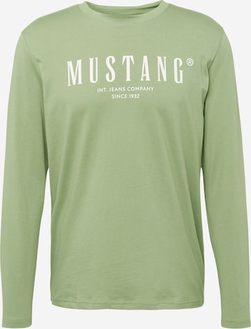 MUSTANG Shirt 'ASHEVILLE' in Groen: voorkant