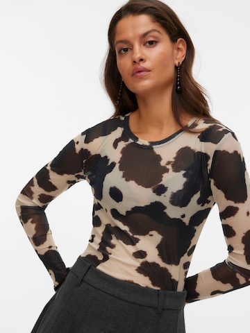 VERO MODA Shirt 'VMLova' in Brown: front